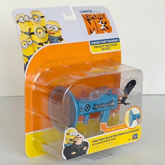 Thinkway Toys Despicable Me 3 - Mini Fart Blaster Keychain New Sealed - Picture 7 of 13